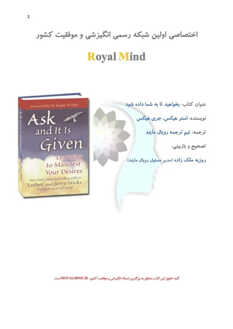 Ask and It is Given - Learning to manifest your Desires