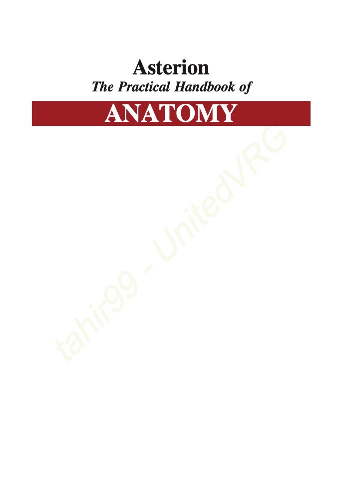 Asterion The Practical Handbook of ANATOMY | Libtoon