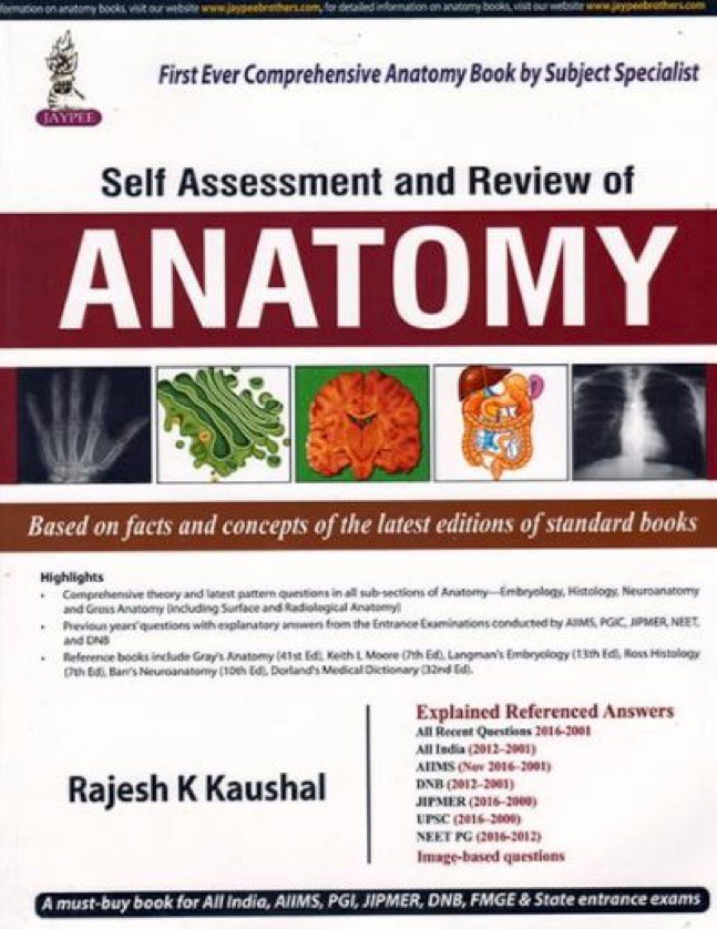 Self Assessment and Review of Anatomy